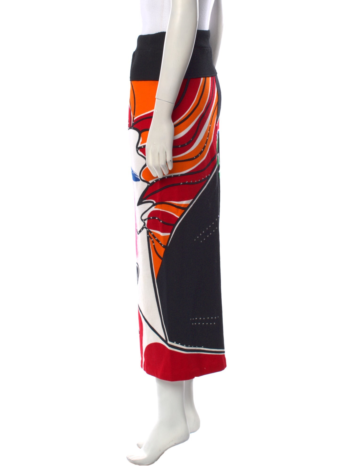 Kansai Yamamoto Vintage Midi Length Skirt