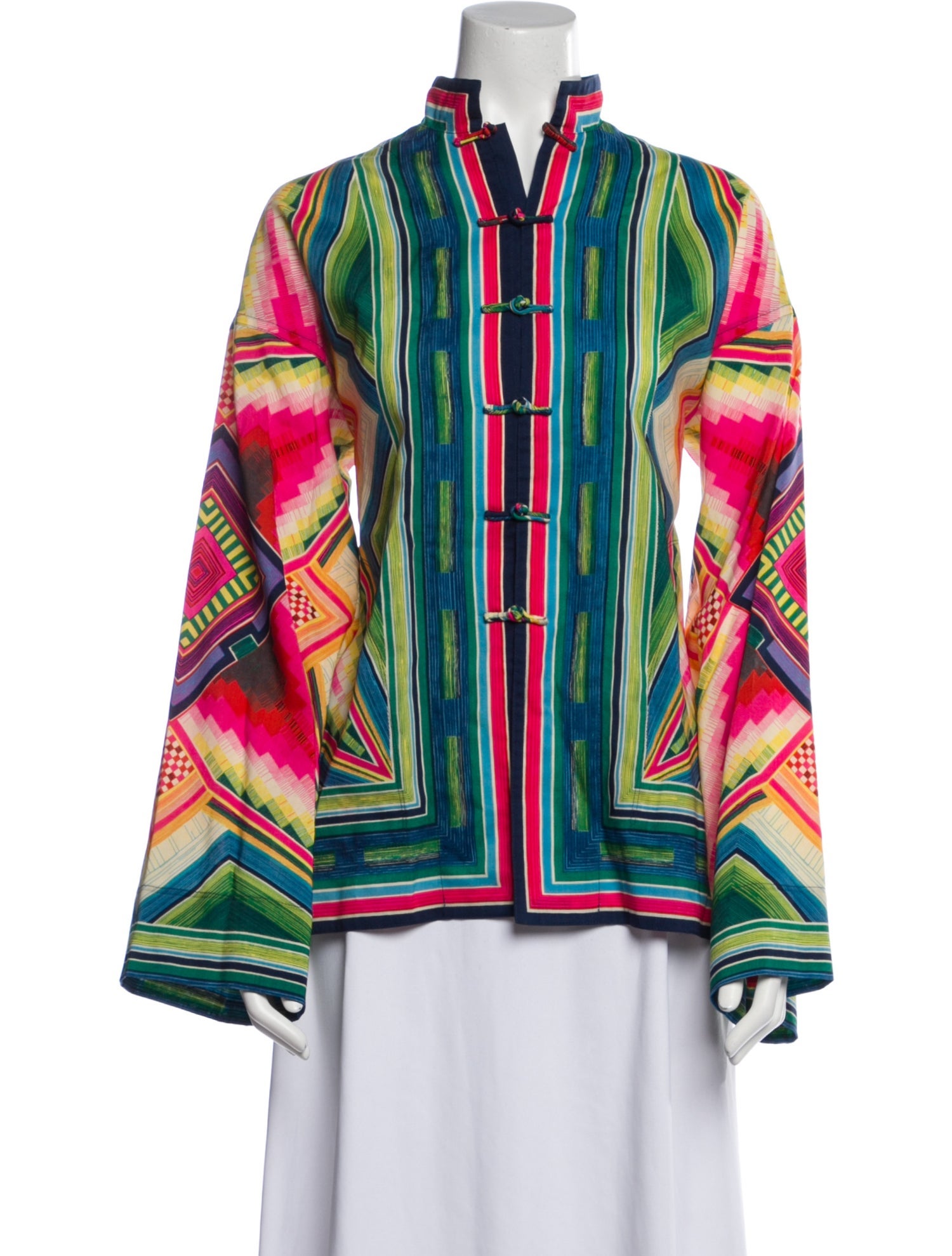 Kansai Yamamoto Vintage 1980's Button-Up Top