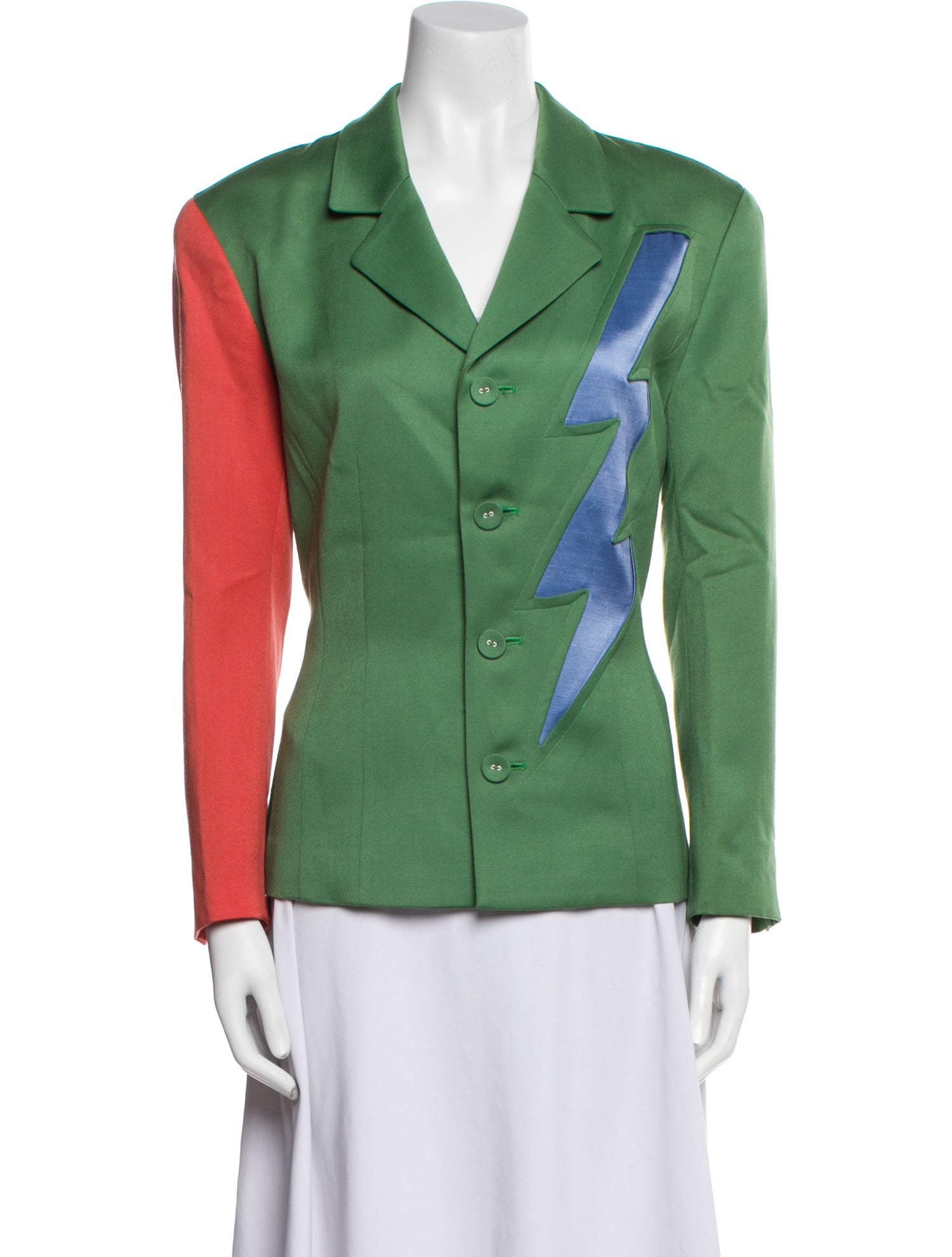 Kansai Yamamoto Colorblock Pattern Blazer