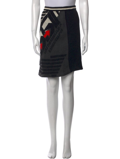 Kansai Yamamoto Printed Knee-Length Skirt