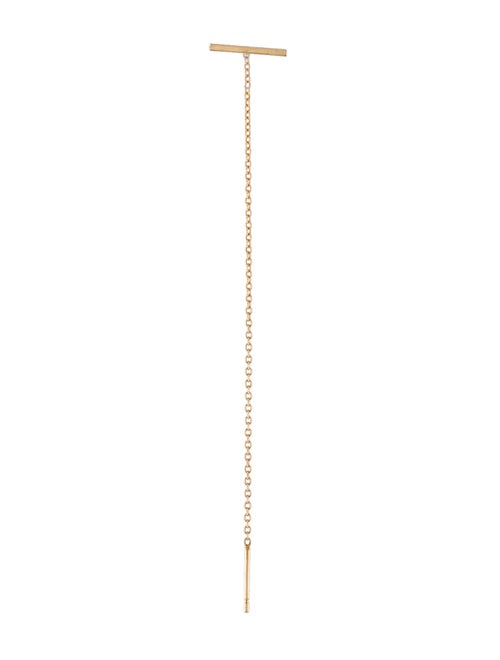 Kathleen Whitaker 14K Staple & Chain Threader Single Earring