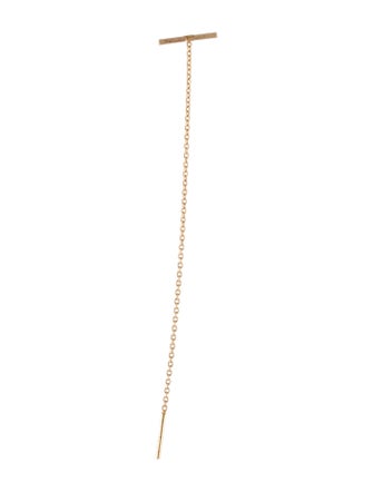 Kathleen Whitaker 14K Staple & Chain Threader Single Earring