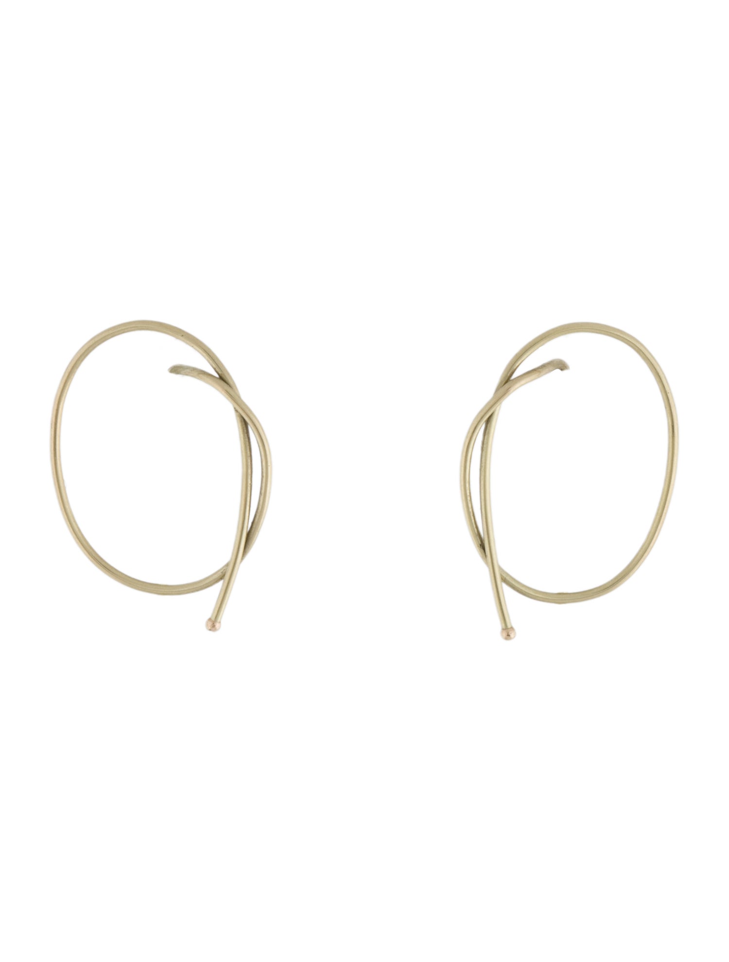 Kathleen Whitaker 14K Small Rope Earrings
