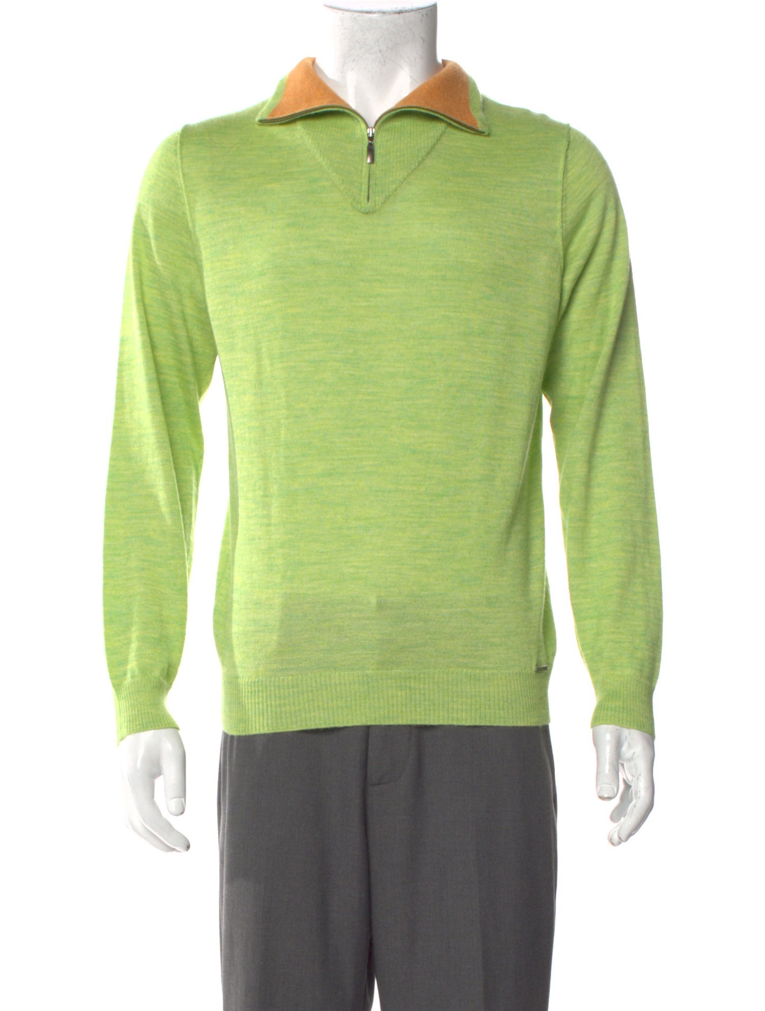 Kuna Baby Alpaca Crew Neck Polo Sweater