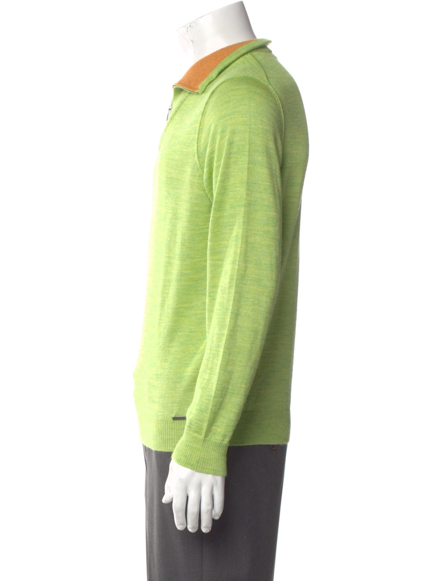 Kuna Baby Alpaca Crew Neck Polo Sweater