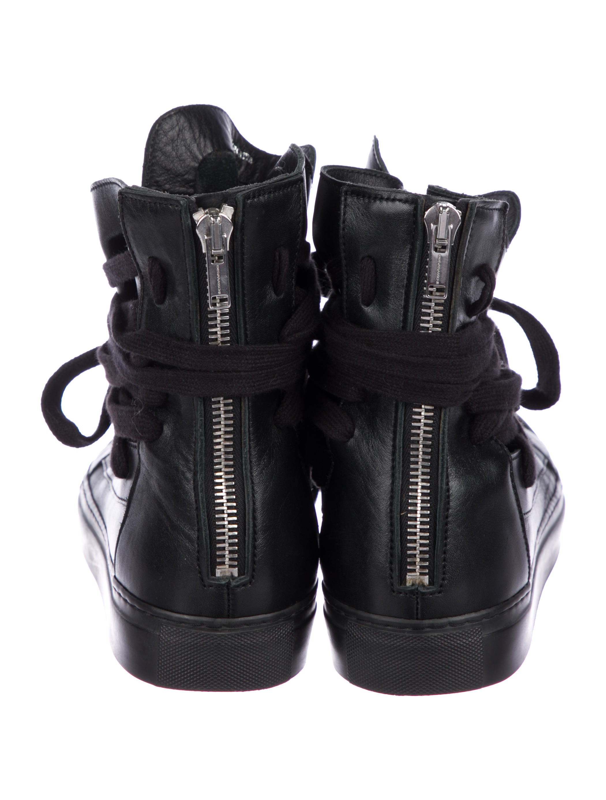 Kris Van Assche Icarus Leather Sneakers - Black Sneakers, Shoes Kris Van Assche Icarus Leather Sneakers - Black Sneakers, Shoes