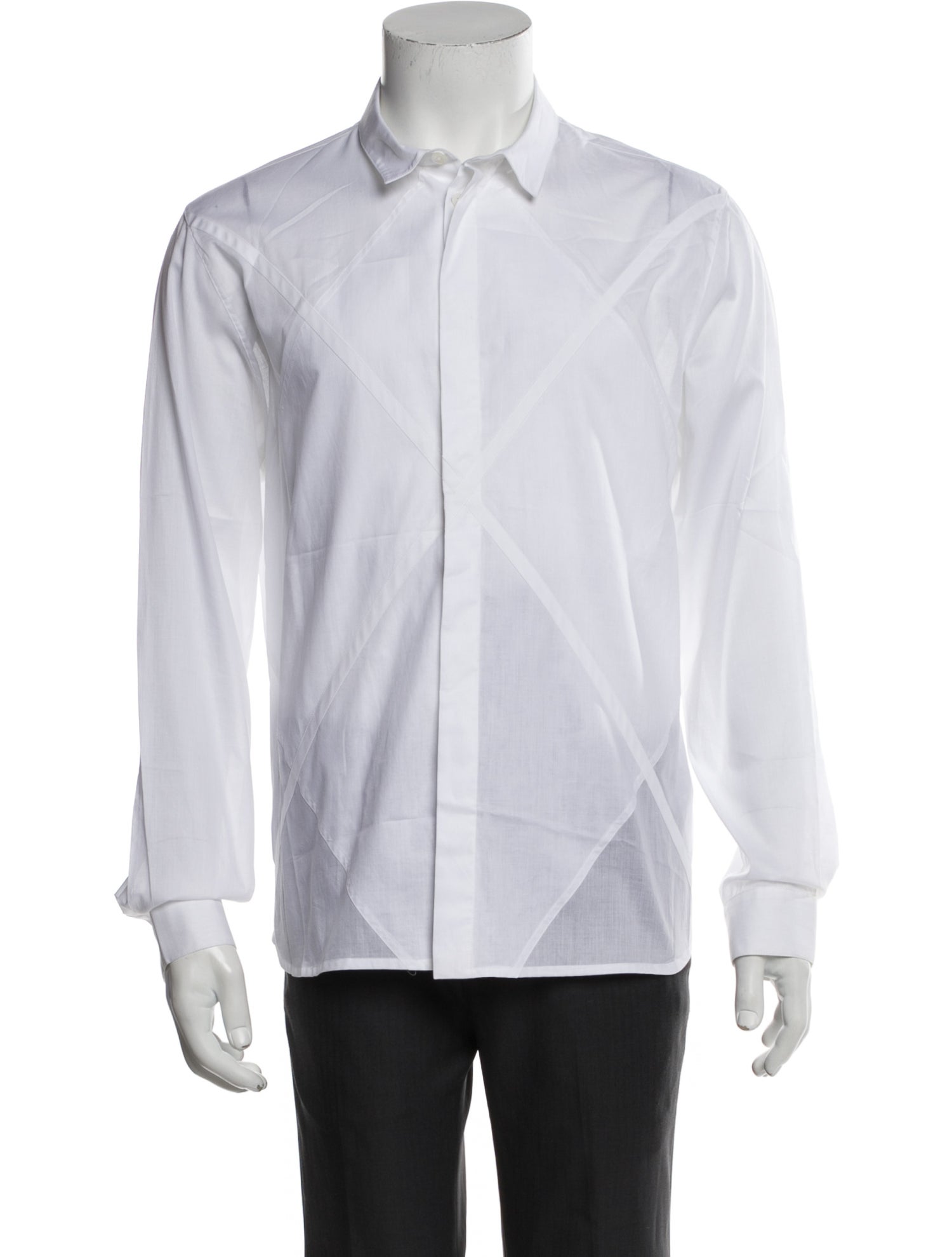 Kris Van Assche Long Sleeve Tuxedo Shirt