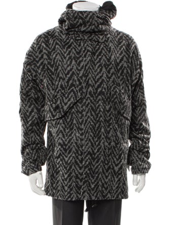 Kris Van Assche Striped Parka