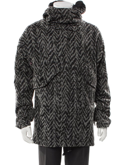 Kris Van Assche Striped Parka