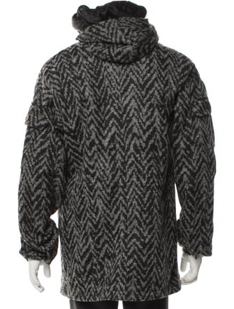 Kris Van Assche Striped Parka