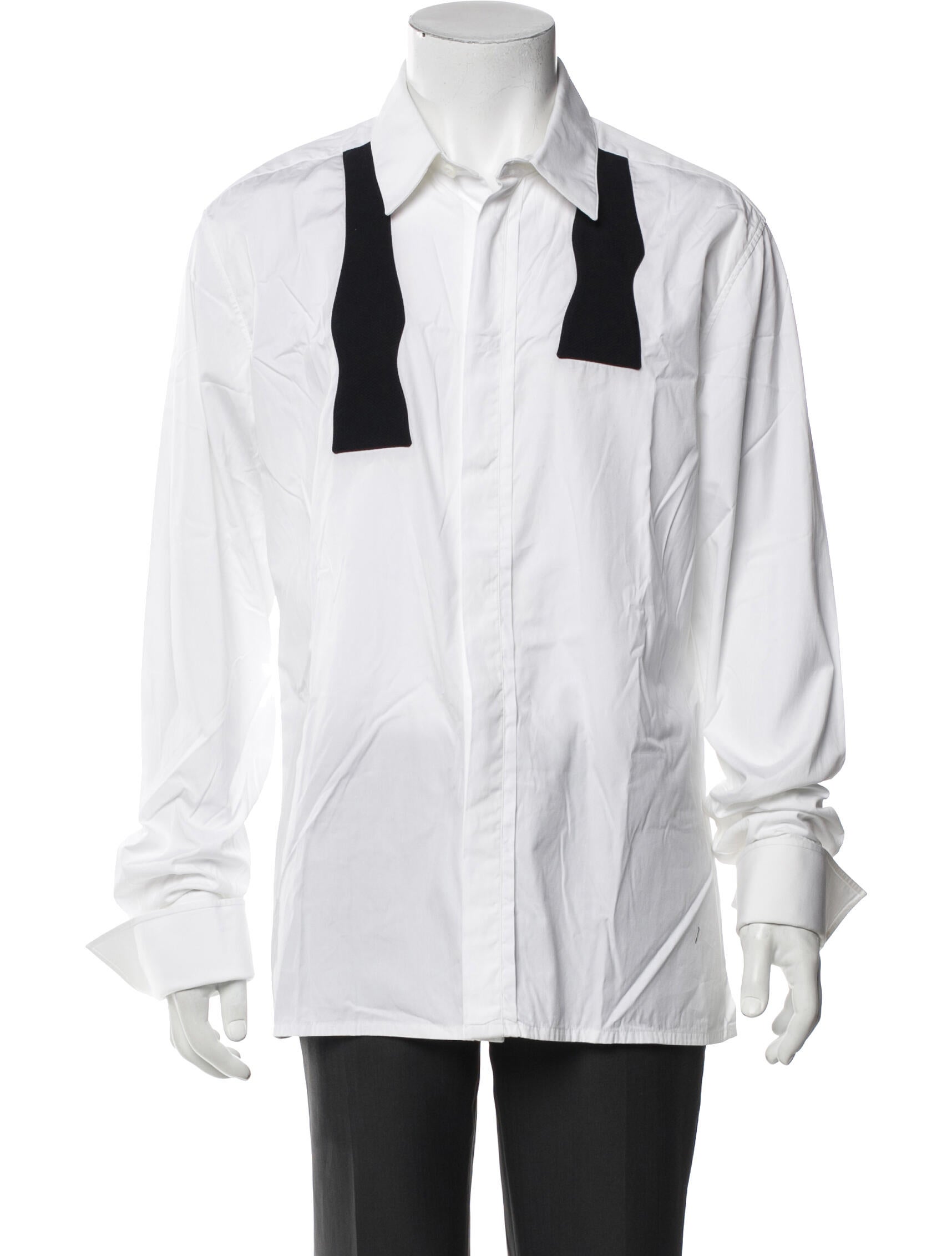 Kris Van Assche Colorblock Pattern Long Sleeve Shirt