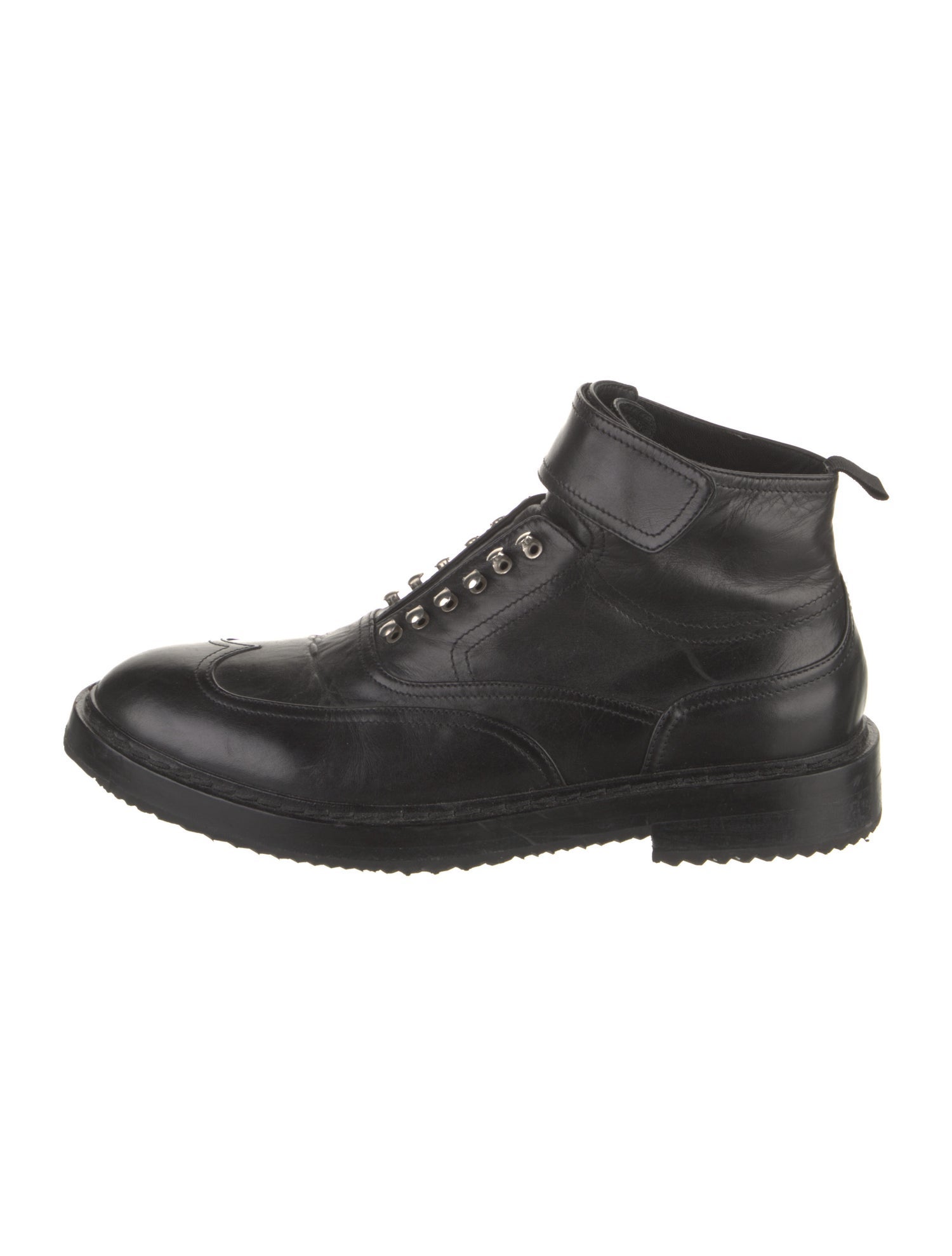 Kris Van Assche Leather Lace-Up Boots