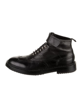 Kris Van Assche Leather Lace-Up Boots