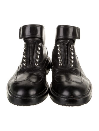Kris Van Assche Leather Lace-Up Boots