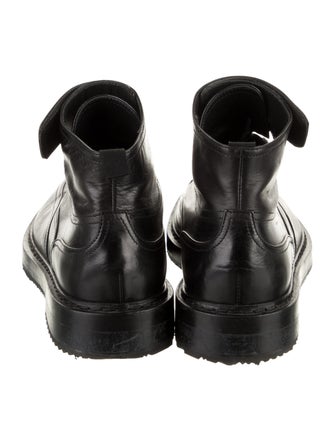 Kris Van Assche Leather Lace-Up Boots