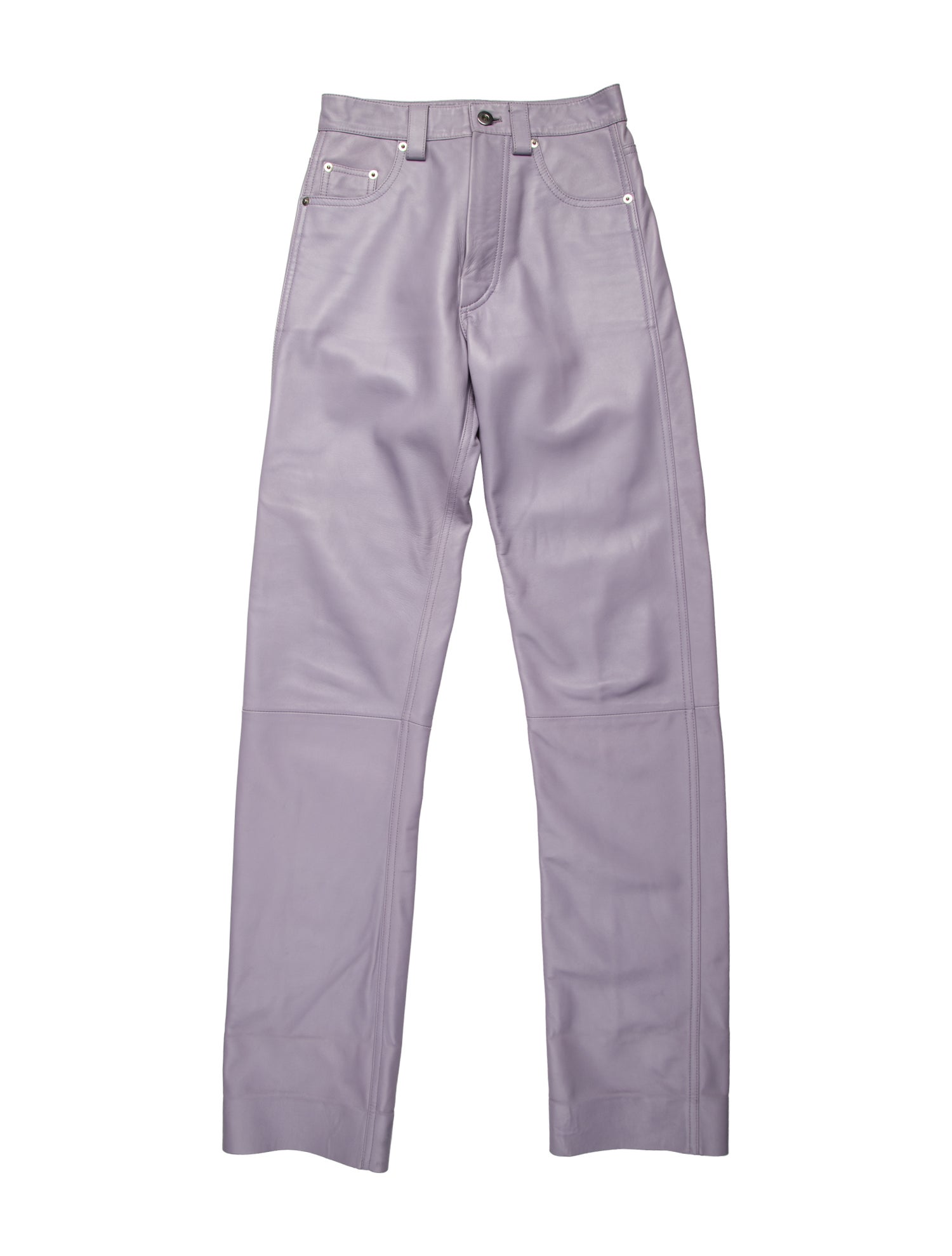 Kwaidan Editions Lamb Leather Straight Leg Pants