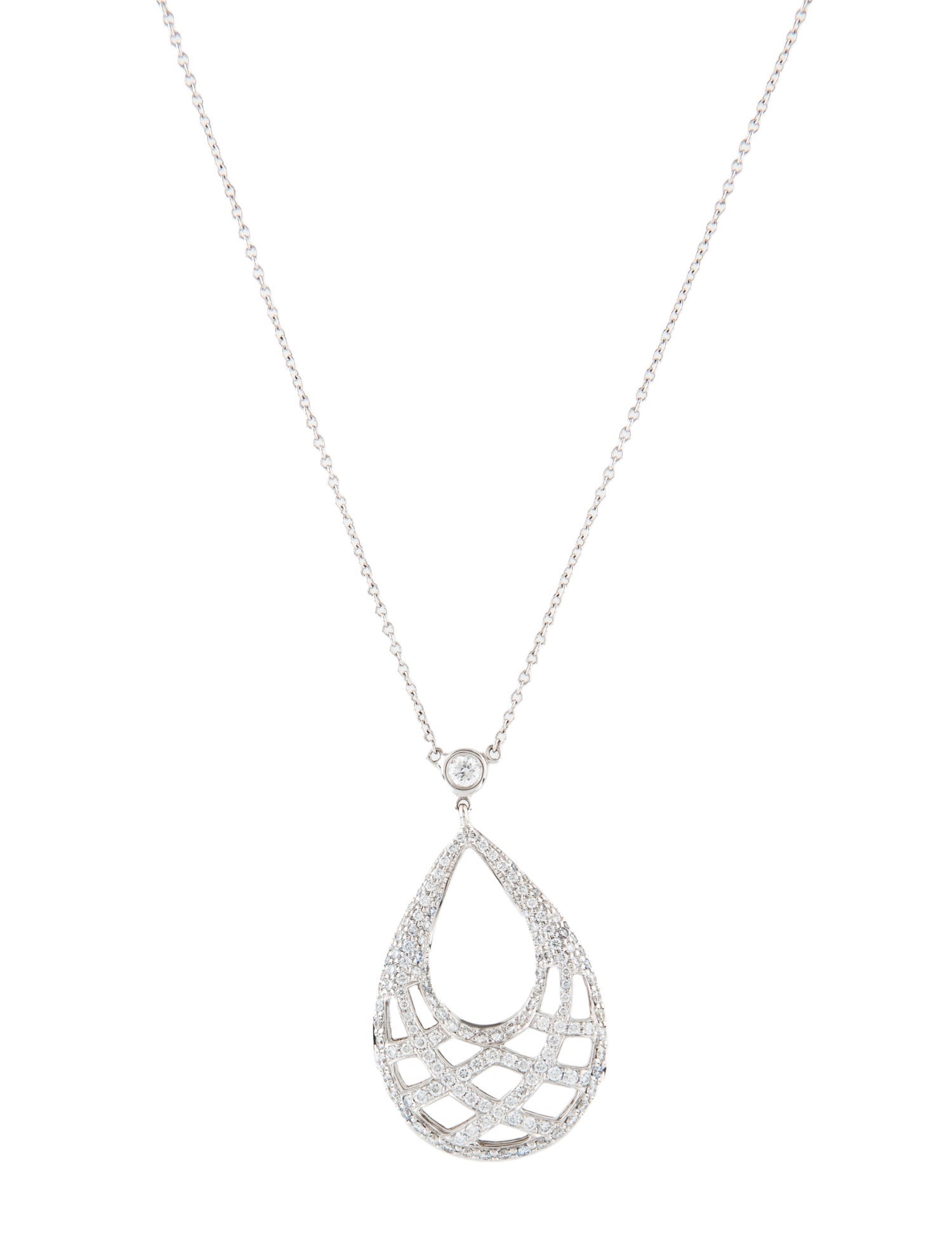 Kwiat 18K Diamond Jacquard Pendant Necklace