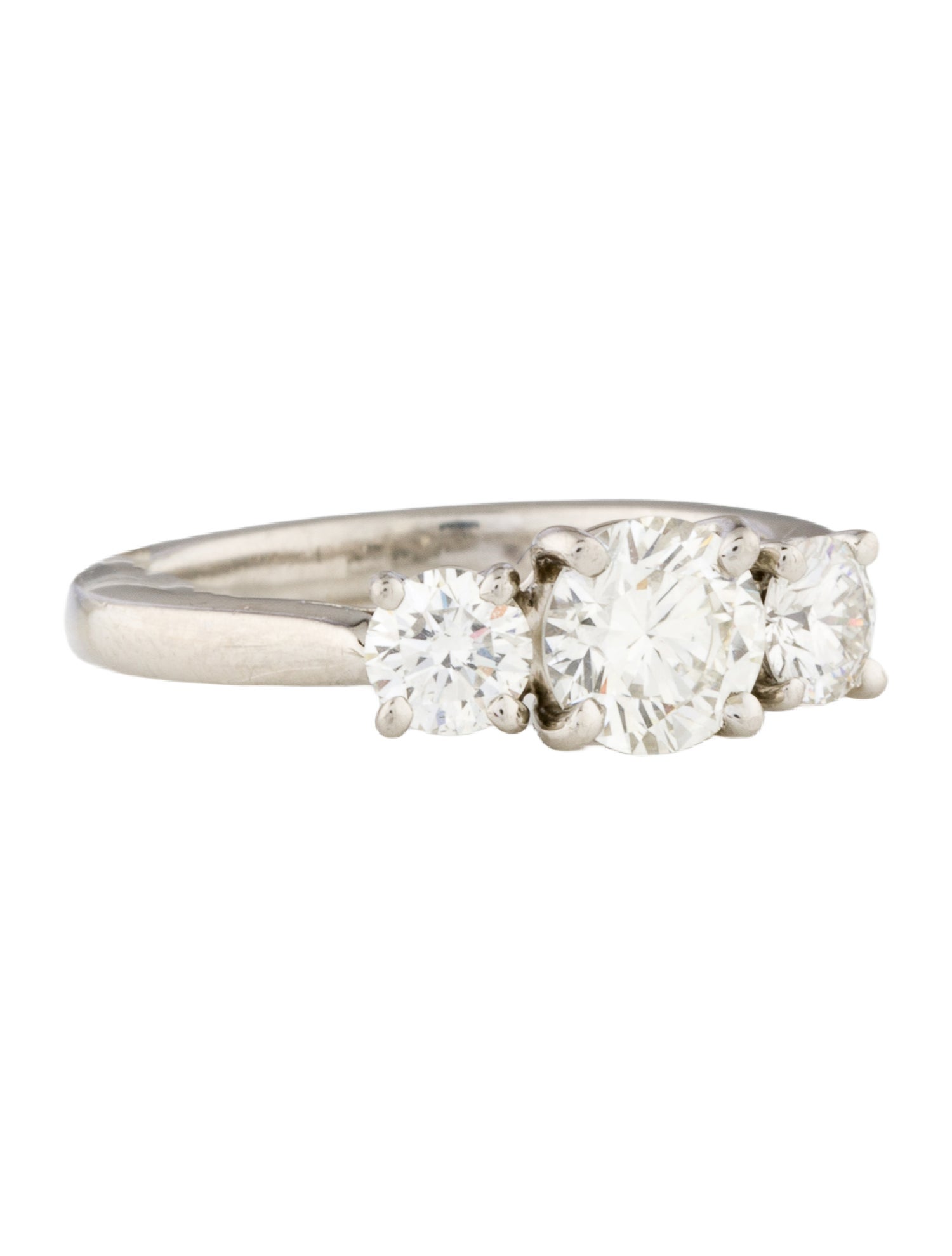 Kwiat Platinum 1.43ctw Three-Stone Diamond Engagement Ring