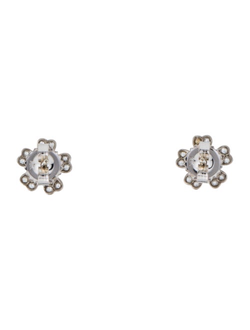 Kwiat 18K Diamond Flower Stud Earrings