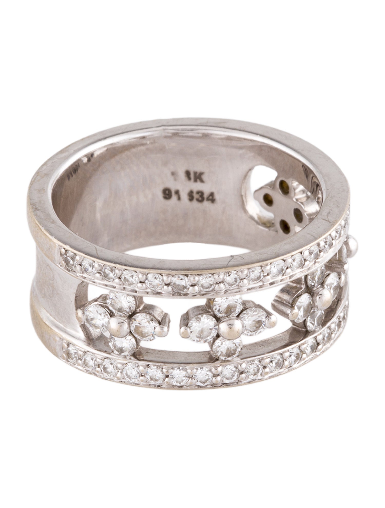 Kwiat 18K 1.00ctw Diamond Half Circle Ring