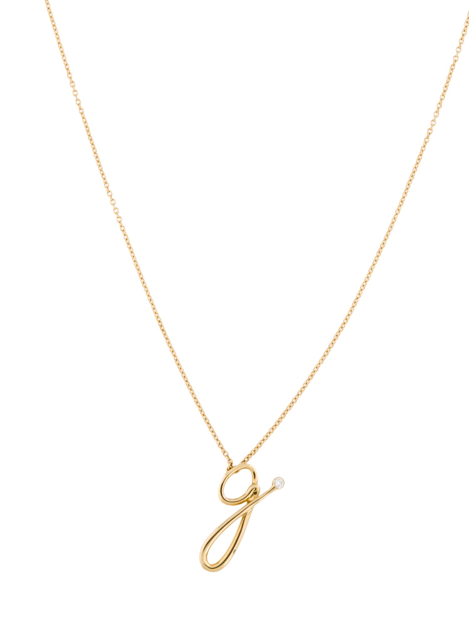 Kwiat 18K Diamond Initial 'G' Pendant Necklace
