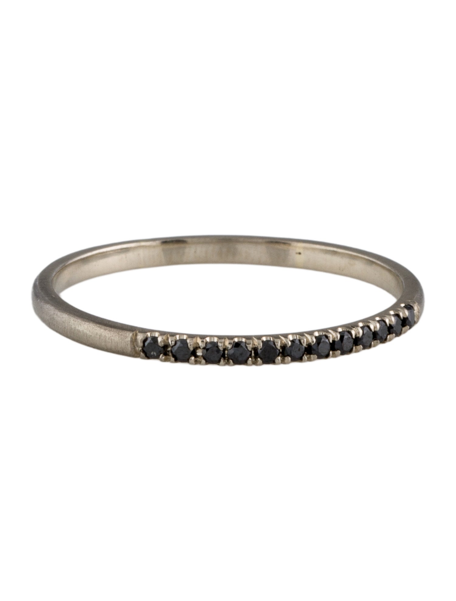 Jennie Kwon Designs 14K Diamond Half Round Semi Pave Ring