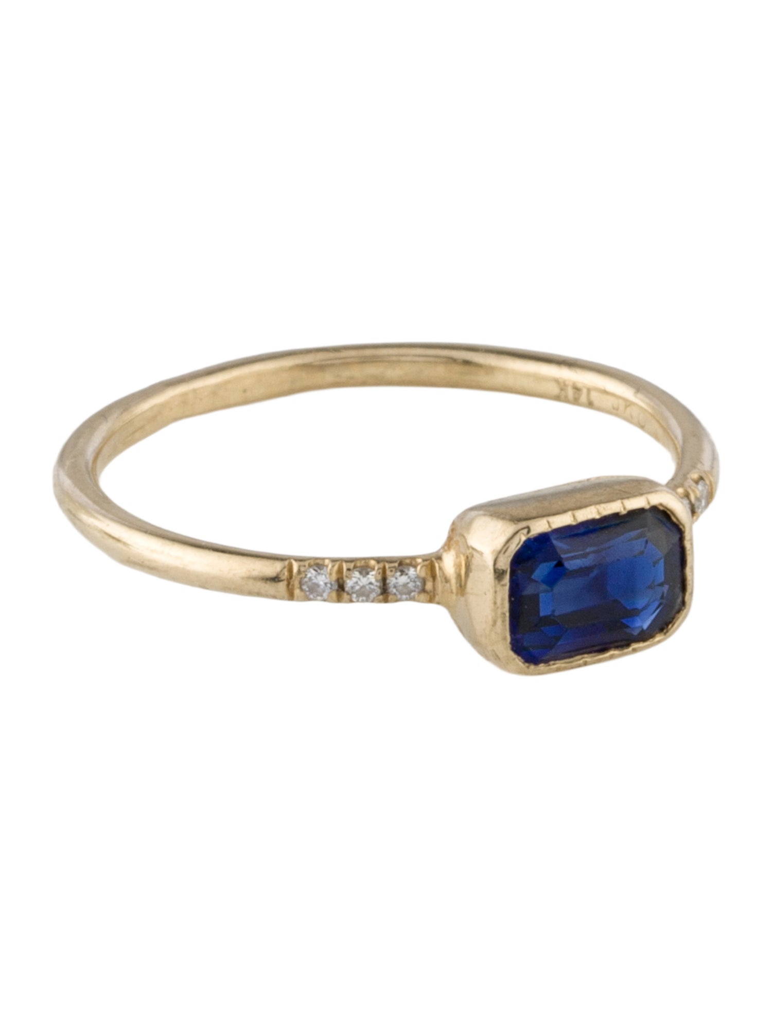 Jennie Kwon Designs 14K Sapphire & Diamond Ring