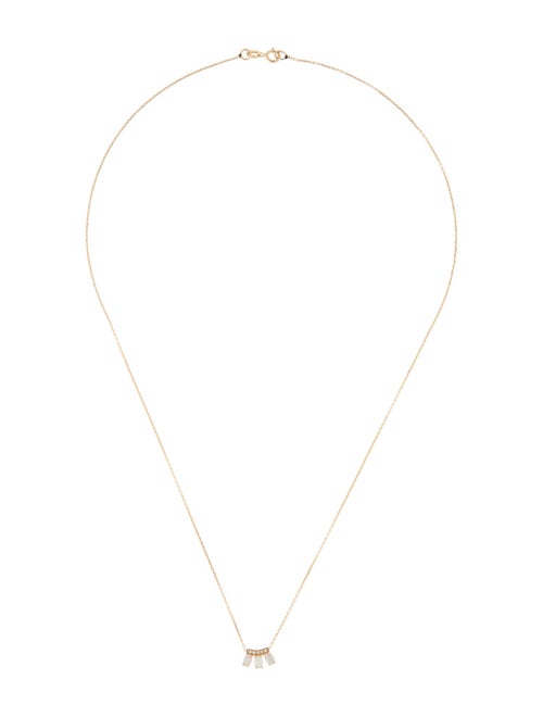 Jennie Kwon Designs 14K Opal & Diamond Trio Necklace