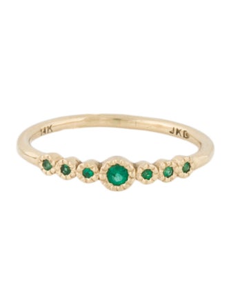 Jennie Kwon Designs 14K Emerald Journey Ring