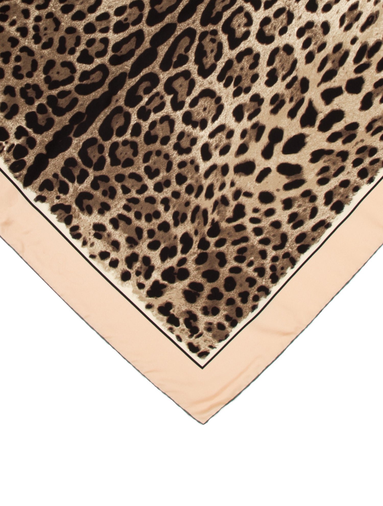 Kim Dolce & Gabbana Silk Animal Print Scarf