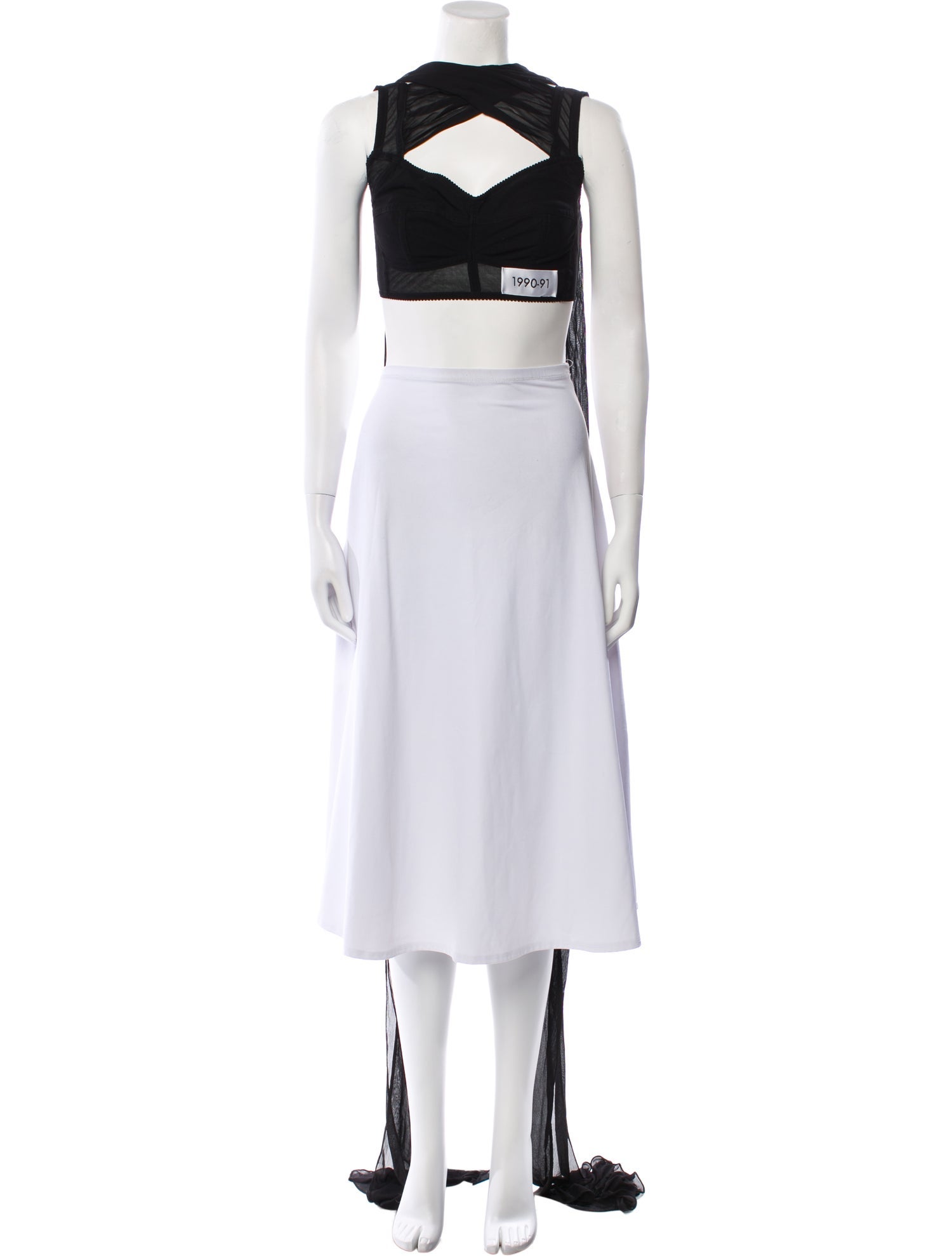 Kim Dolce & Gabbana Strapless Crop Top