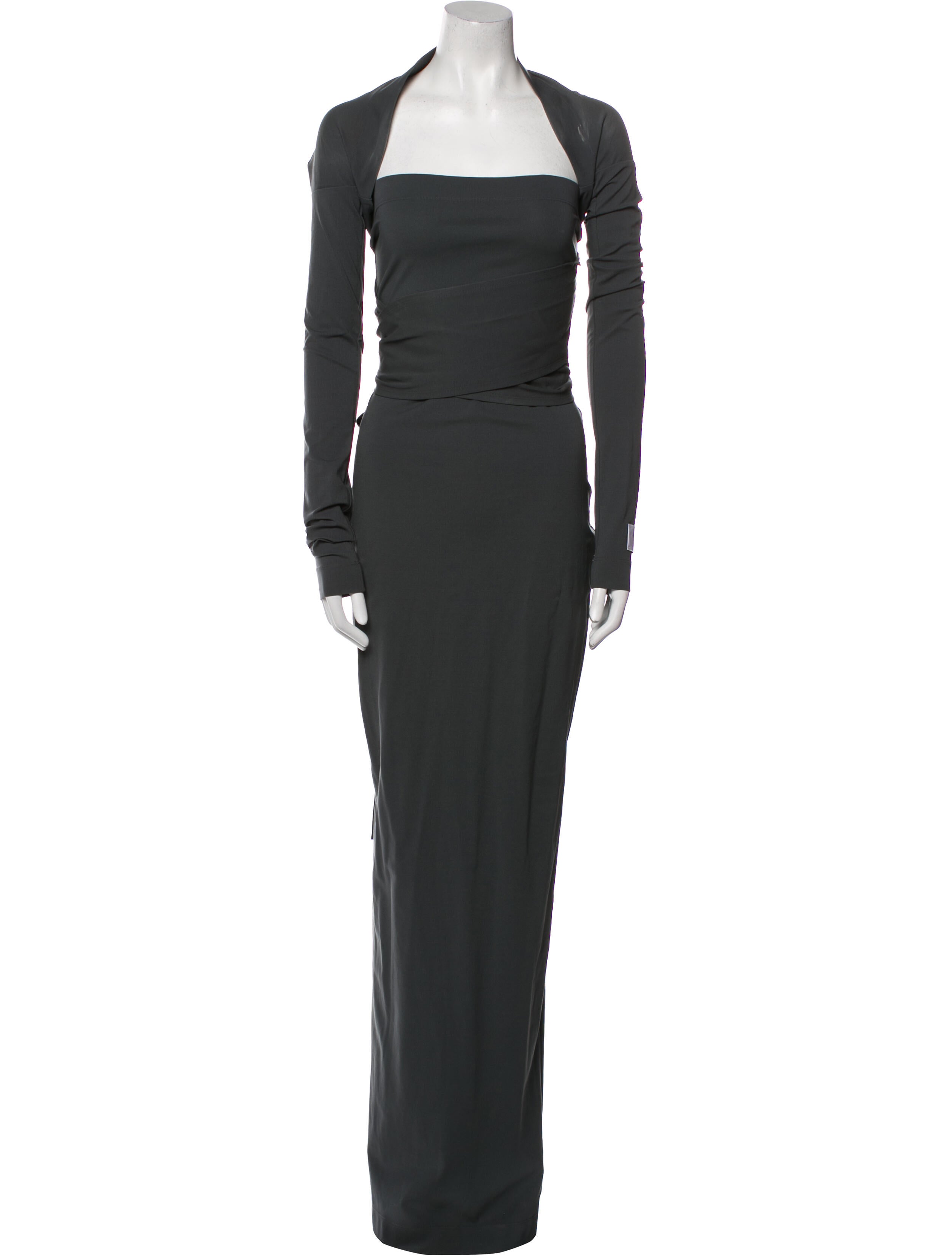 Kim Dolce & Gabbana Square Neckline Long Dress