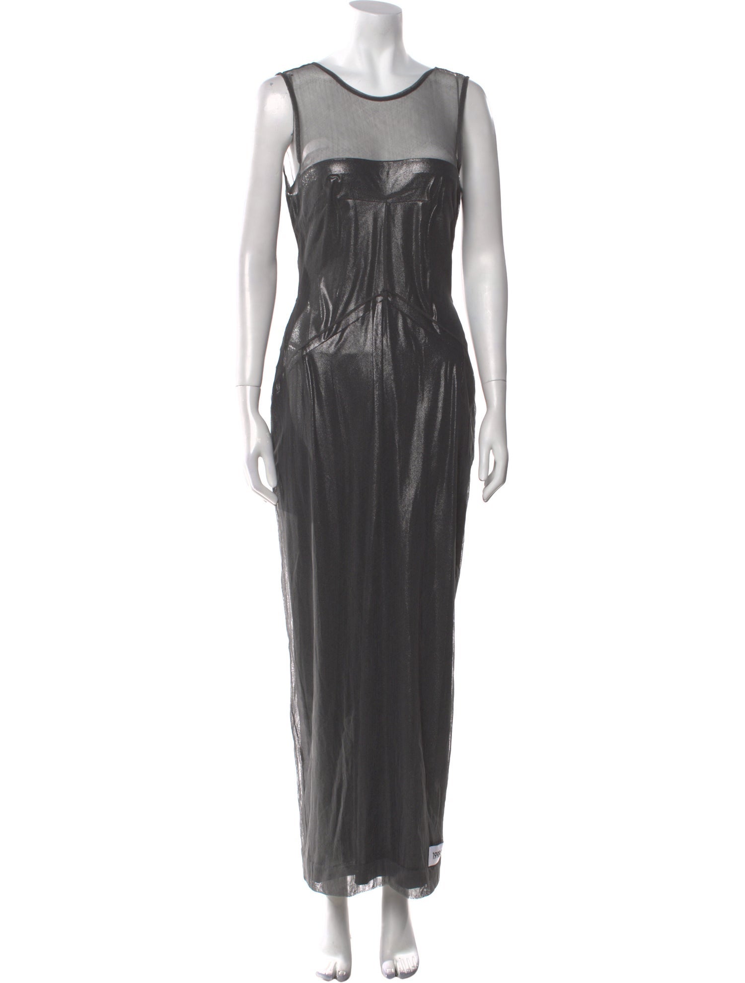 Kim Dolce & Gabbana Bateau Neckline Long Dress