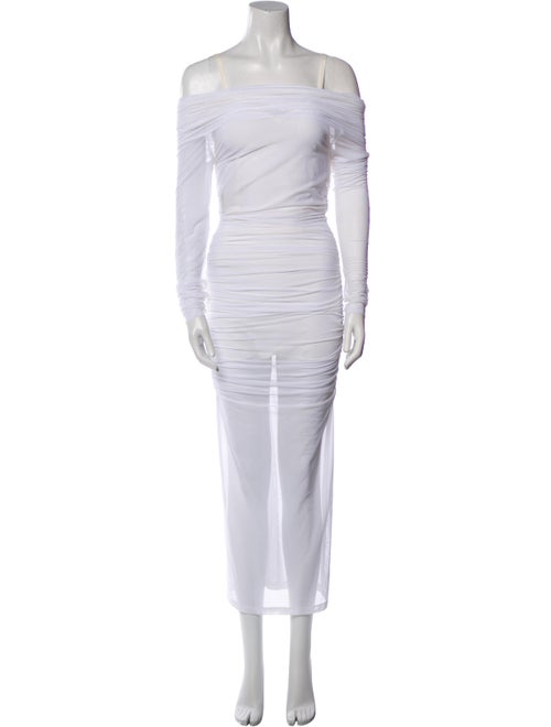 Kim Dolce & Gabbana Off-The-Shoulder Midi Length Dress