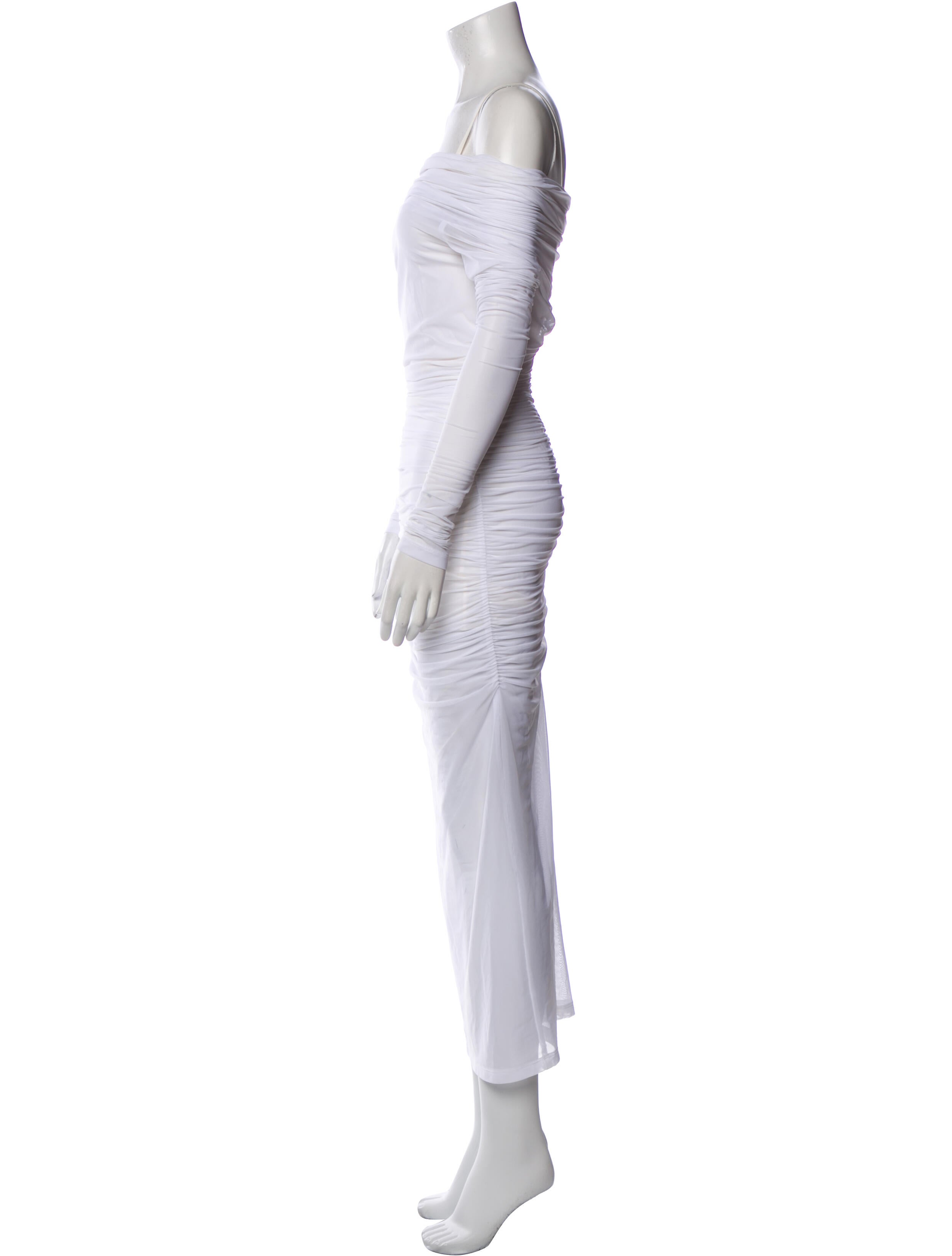 Kim Dolce & Gabbana Off-The-Shoulder Midi Length Dress