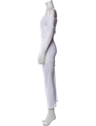 Kim Dolce & Gabbana Off-The-Shoulder Midi Length Dress