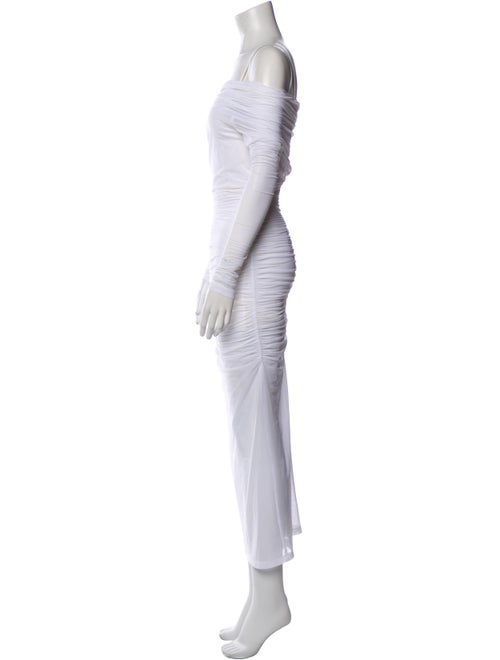 Kim Dolce & Gabbana Off-The-Shoulder Midi Length Dress