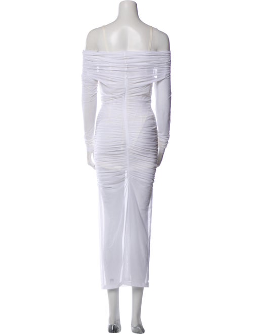 Kim Dolce & Gabbana Off-The-Shoulder Midi Length Dress