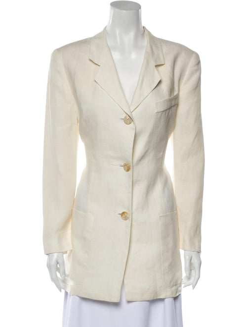 Krizia Linen Blazer White
