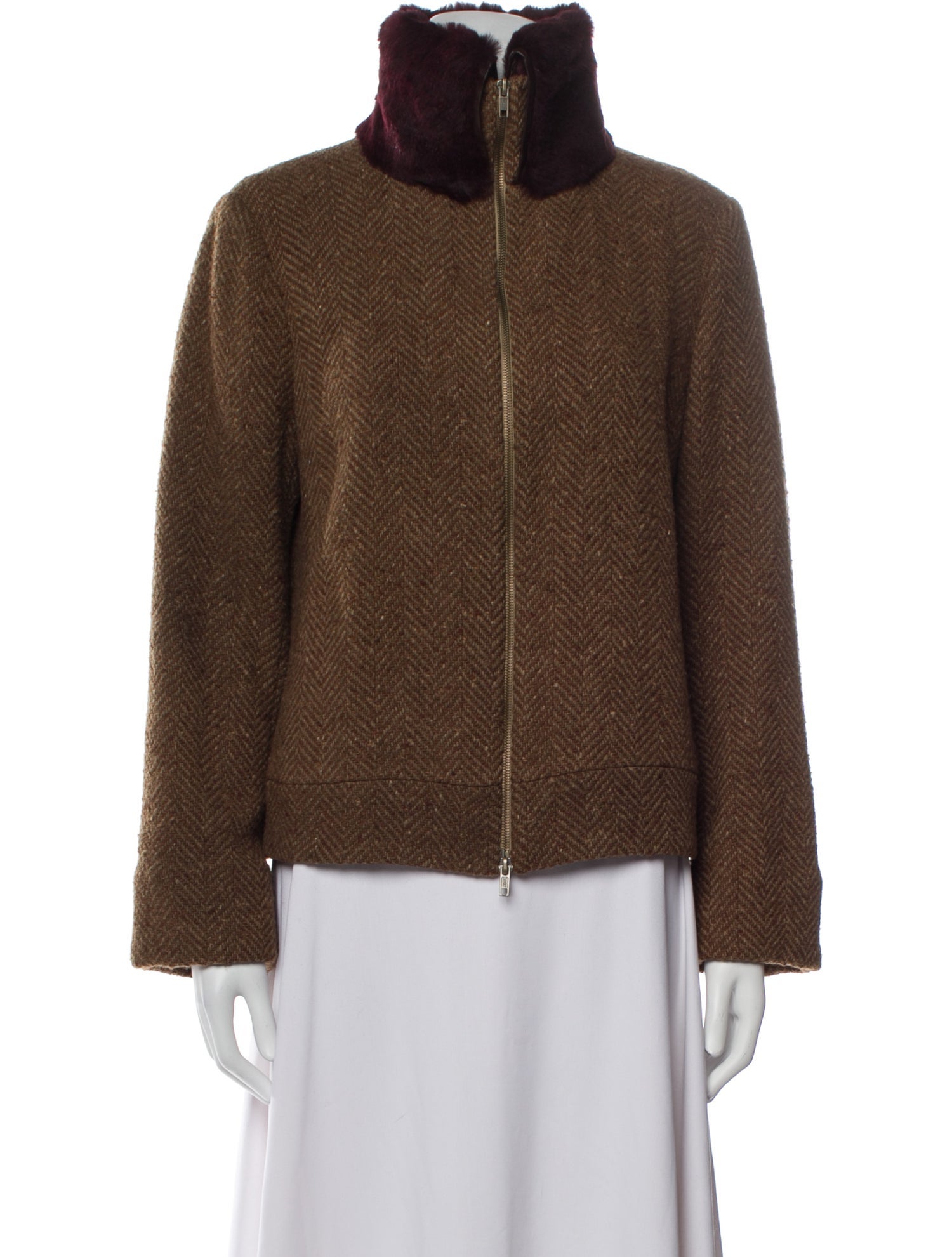 Krizia Vintage Wool Fur Jacket