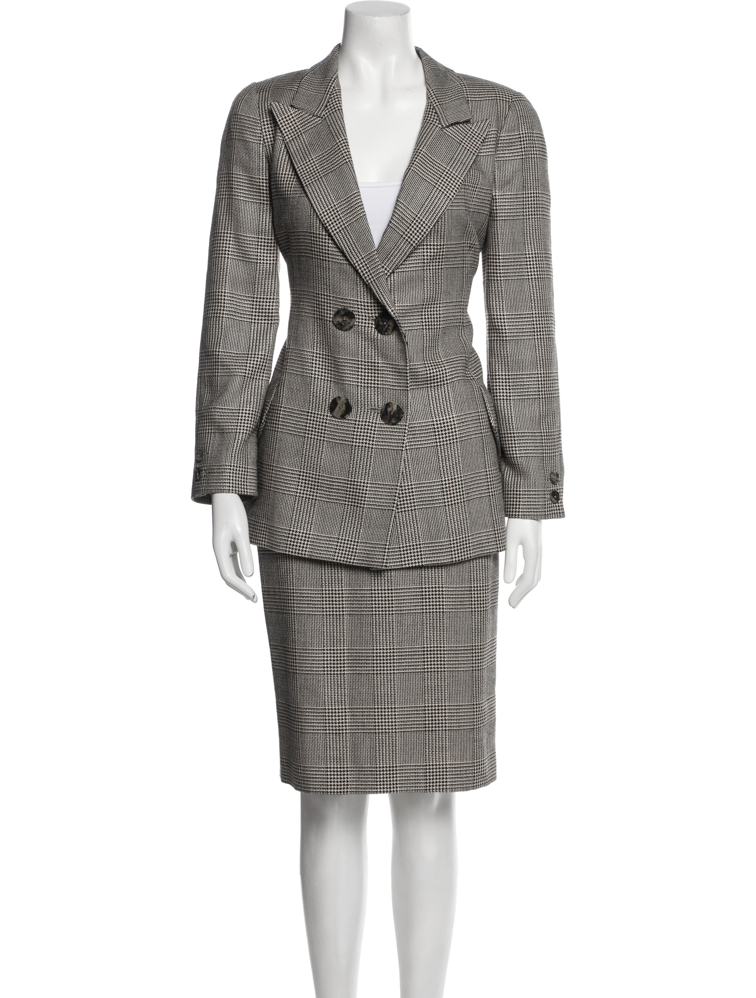 Krizia Vintage Wool Skirt Suit