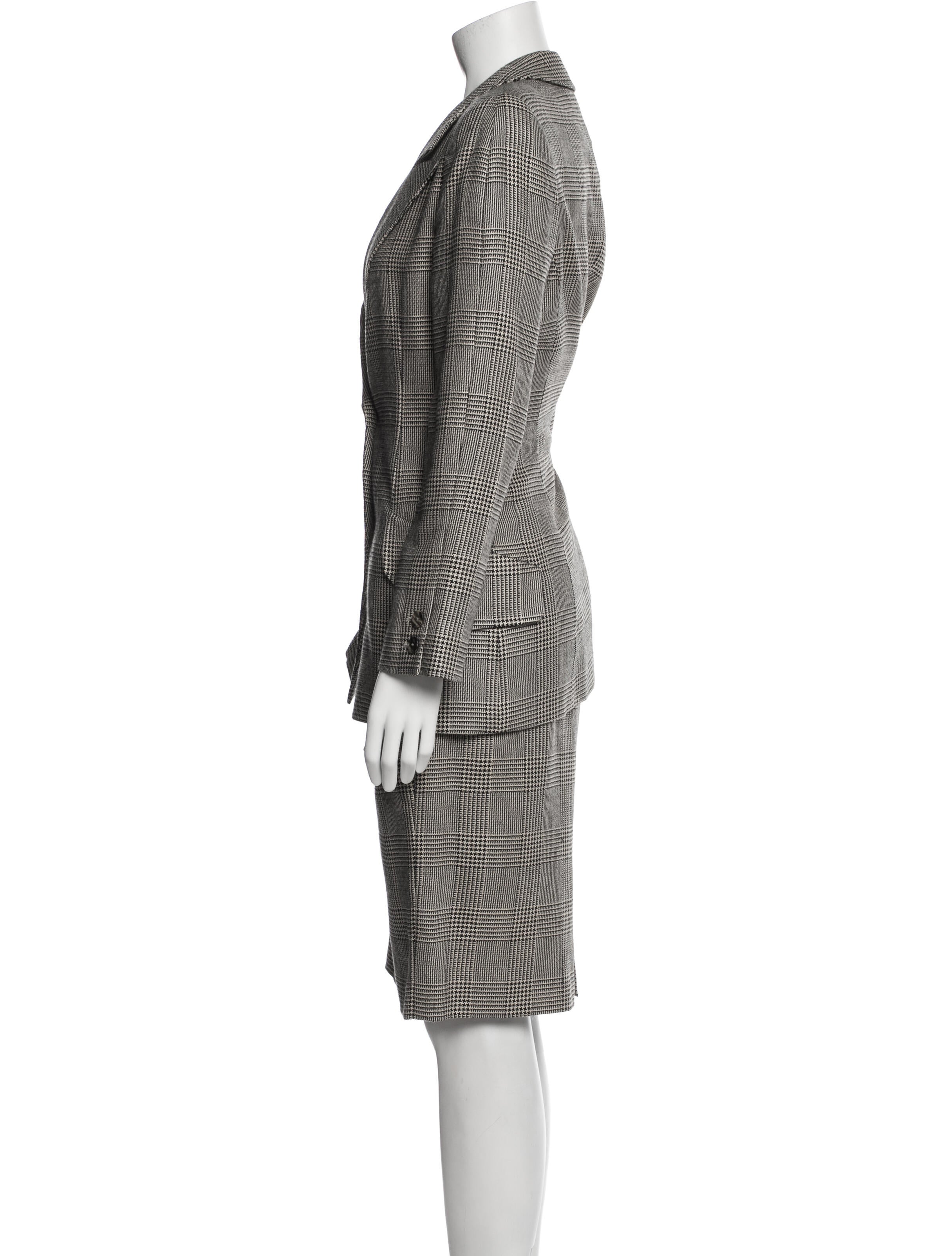Krizia Vintage Wool Skirt Suit