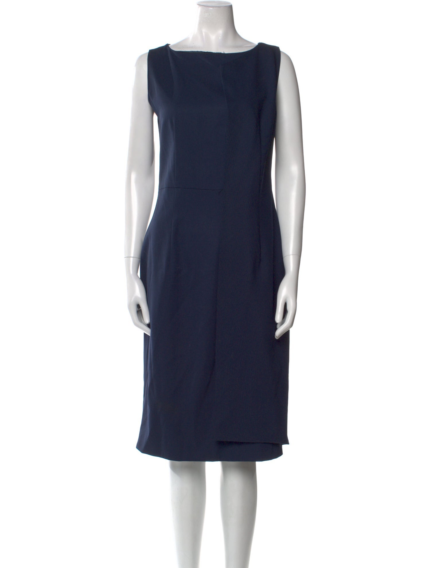 Krizia Wool Midi Length Dress