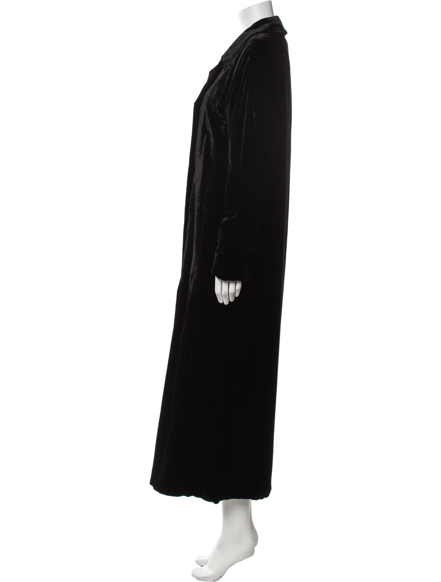 Krizia Velvet Faux Fur Coat