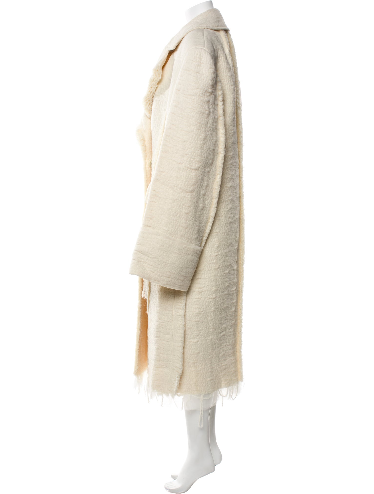 Krizia Wool Faux Fur Coat w/ Tags