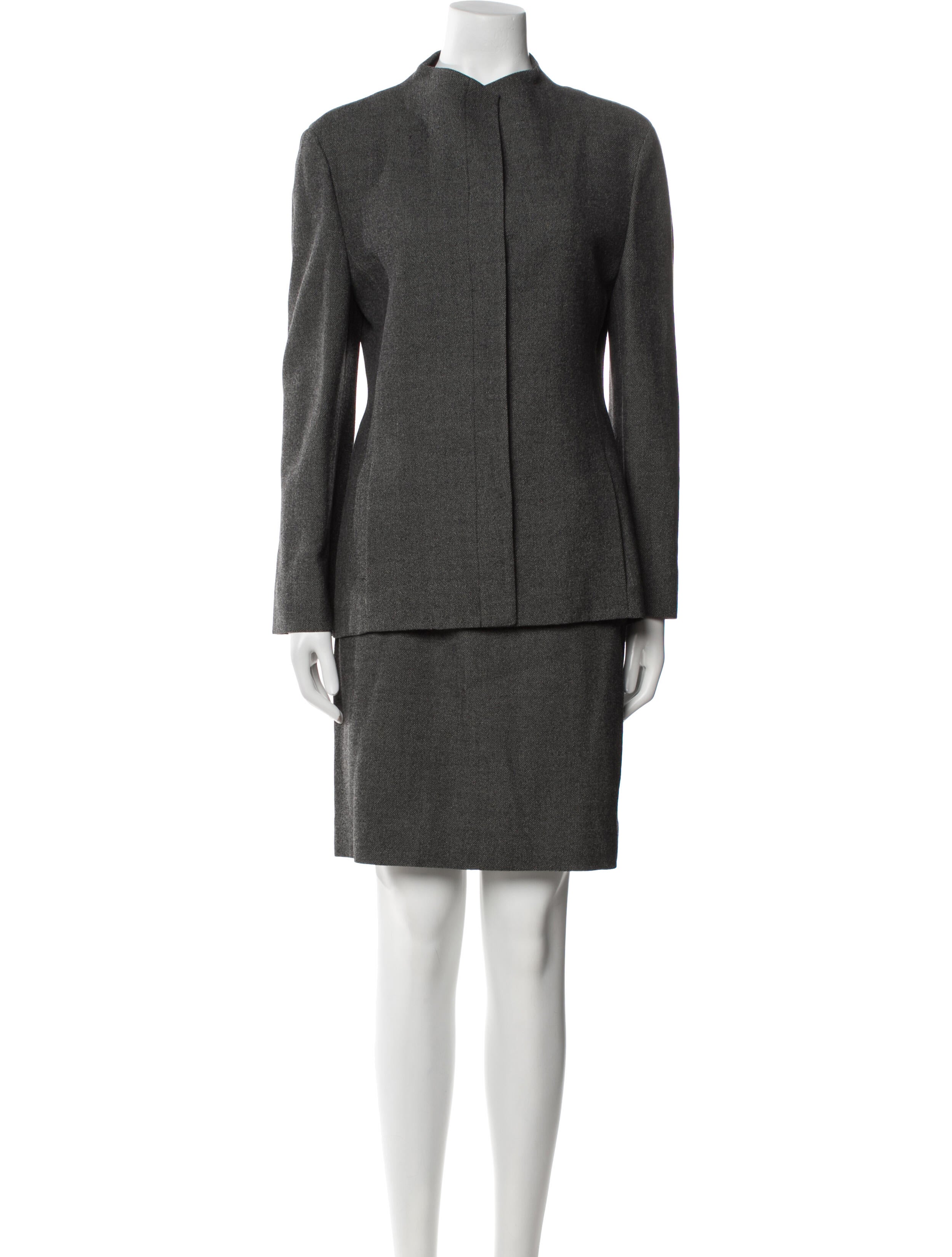 Krizia Wool Skirt Suit