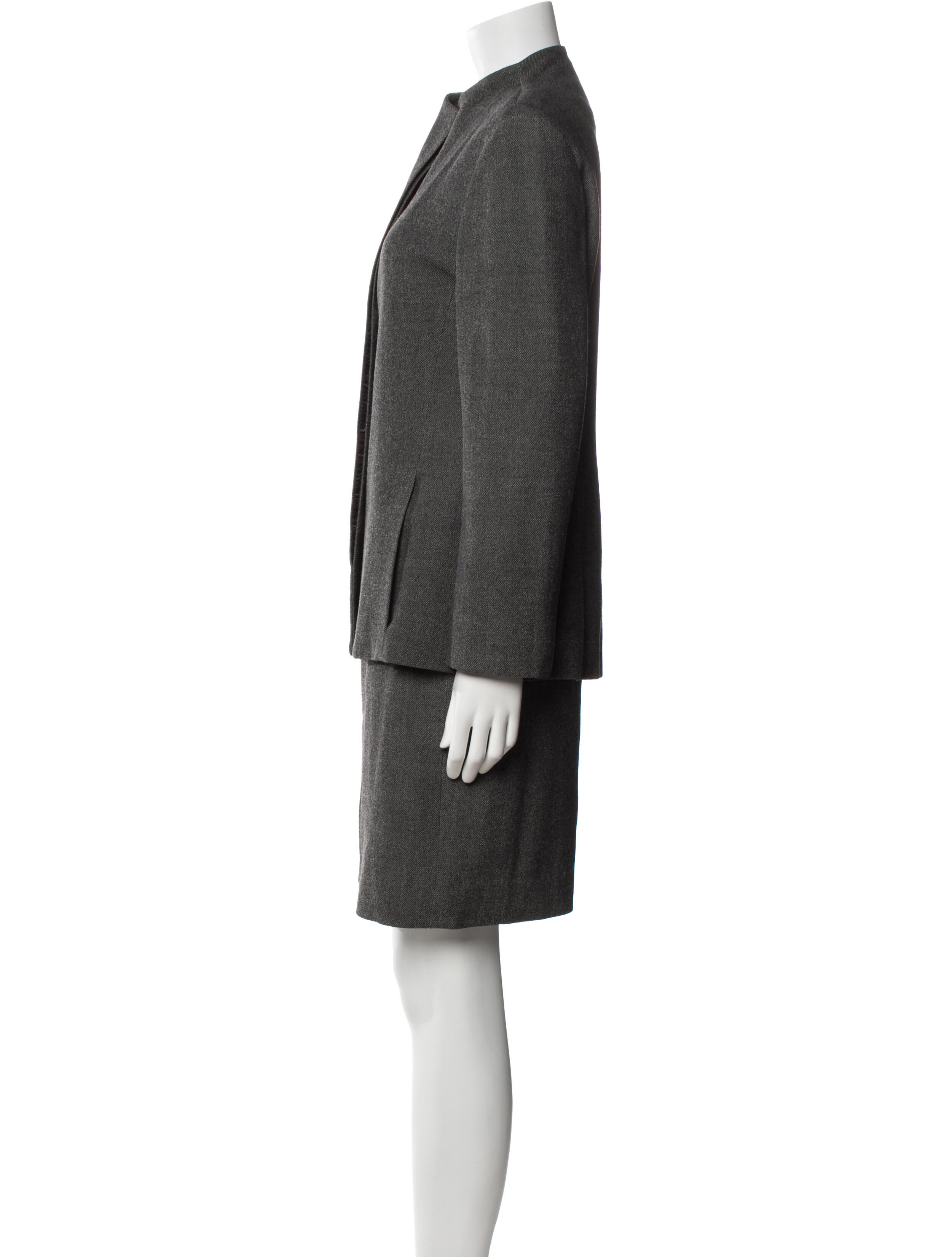 Krizia Wool Skirt Suit