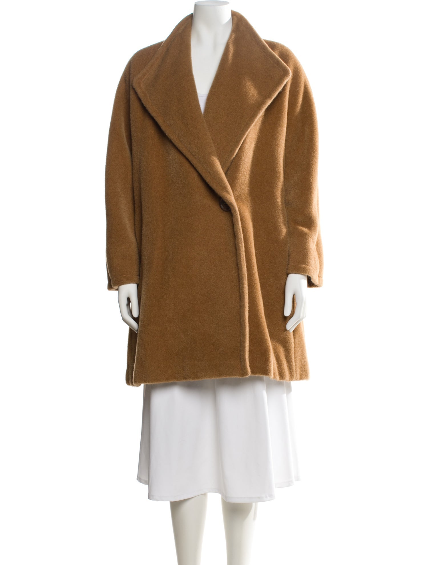 Krizia Mohair Faux Fur Coat