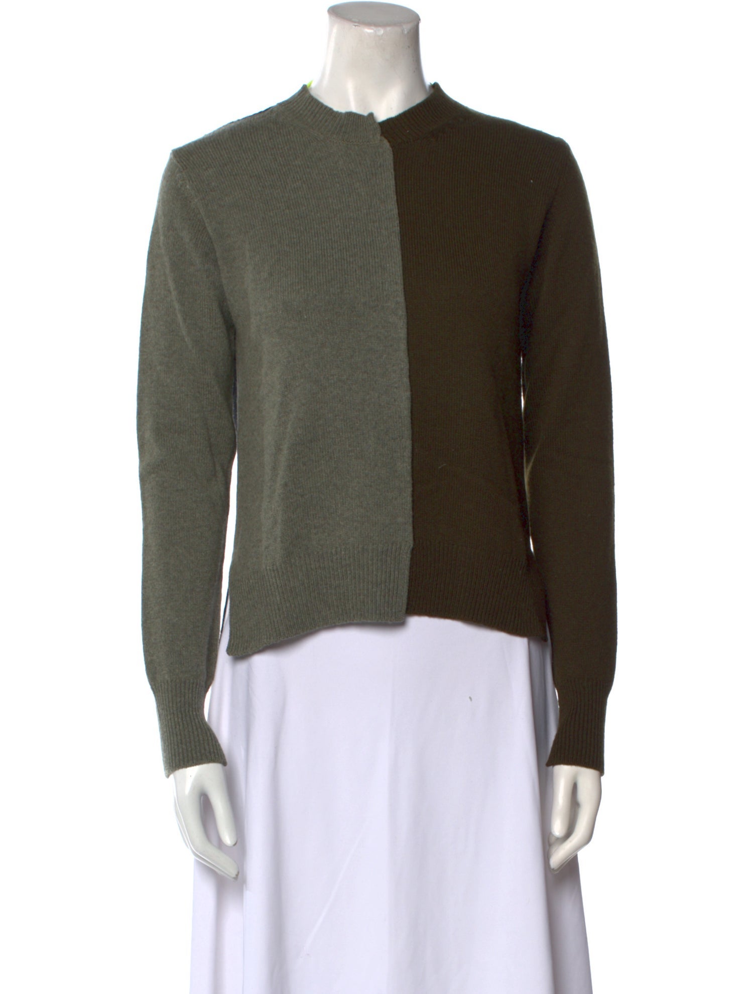 La Fetiche Wool Colorblock Pattern Sweater
