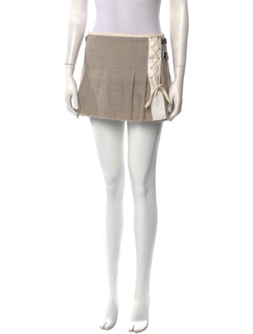La Fetiche Skirts Linen Mini Skirt S